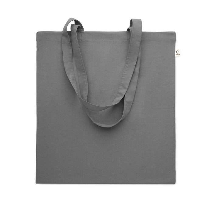 Recycled cotton shopping bag Grigio Pietra item picture front