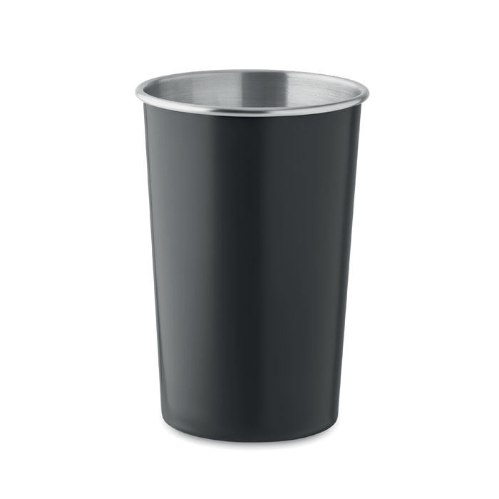 Recycled stainless steel cup Nero item picture front