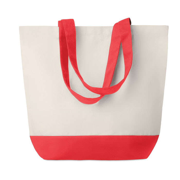 Canvas beach bag 280gr/m2 Rosso item picture front