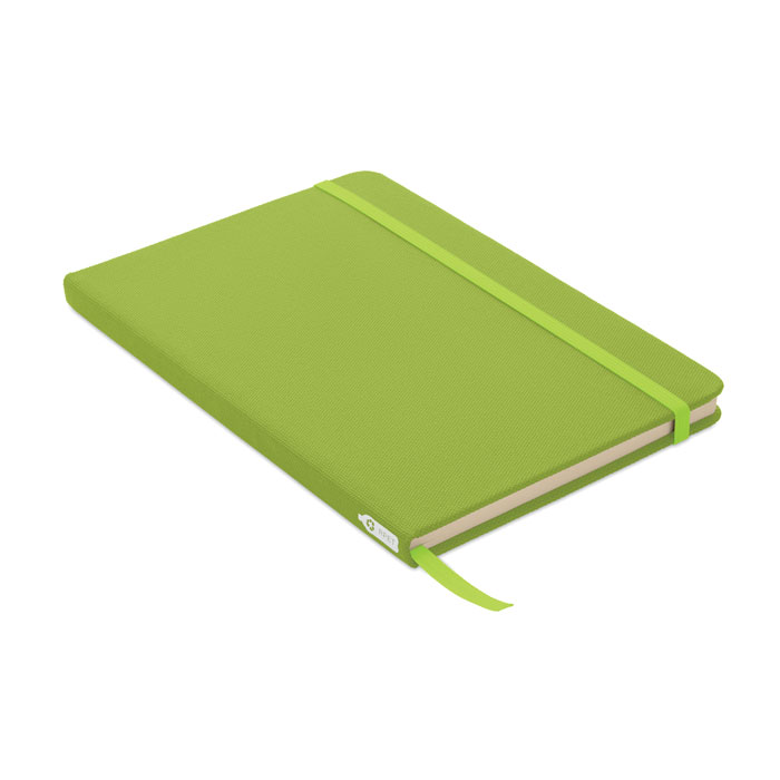 Notebook A5 in 600D RPET Lime item picture front