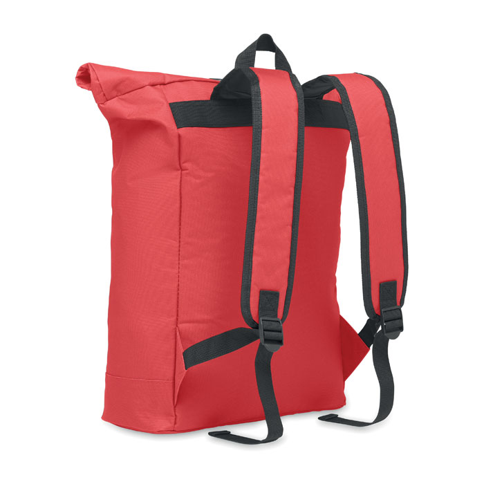 600Dpolyester rolltop backpack Rosso item picture back