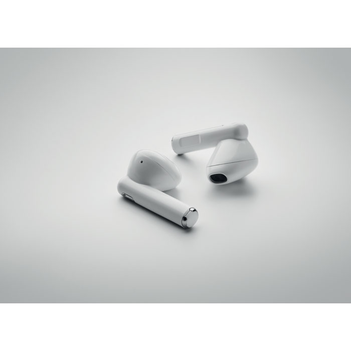 TWS earbuds with charging base Bianco item detail picture