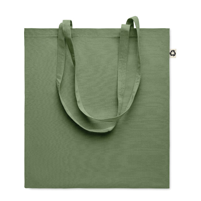 Recycled cotton shopping bag Verde item picture side
