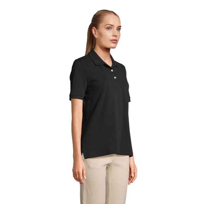 PACIFIC WOMEN POLO Nero / Nero Opaco item picture side