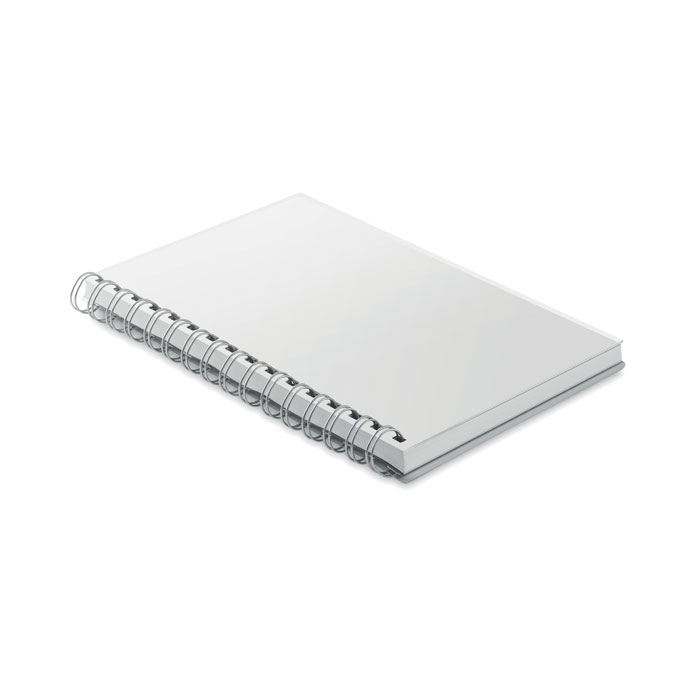 A5 RPET notebook recycled lined Bianco item picture side