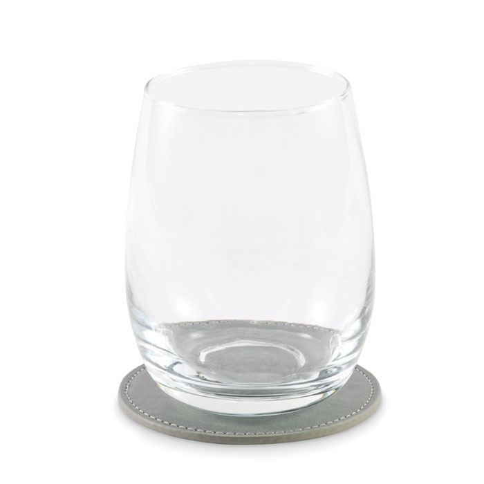 Round coaster in PU Grigio Pietra item picture 2
