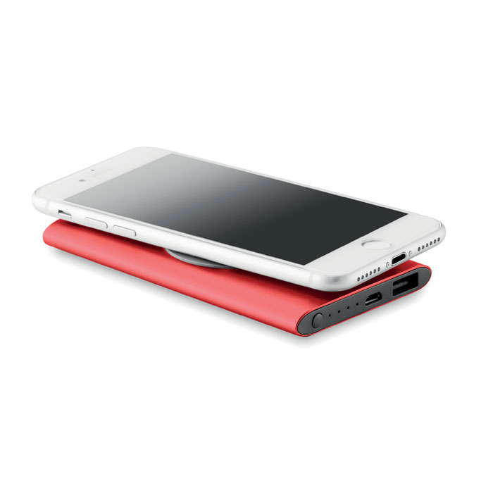Power Bank wireless 4000mAh red item detail picture