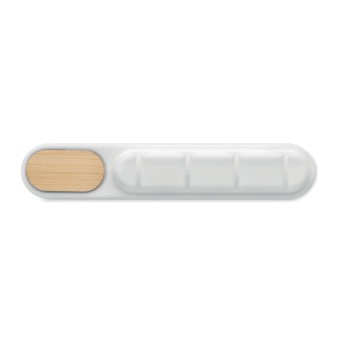 Organizzatore cavi in silicone Bianco item picture top
