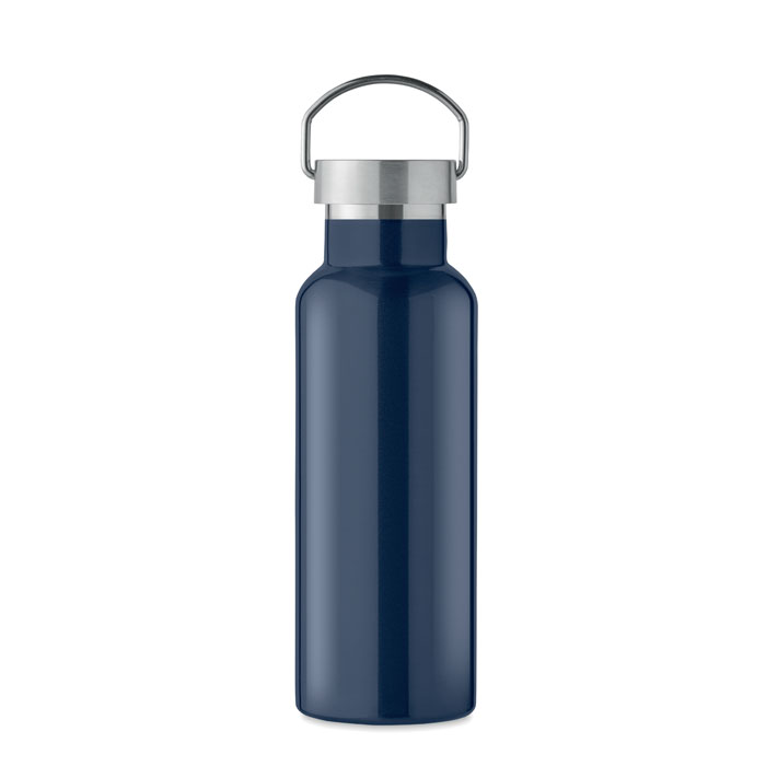 Double wall bottle 500 ml Francese Navy item picture back