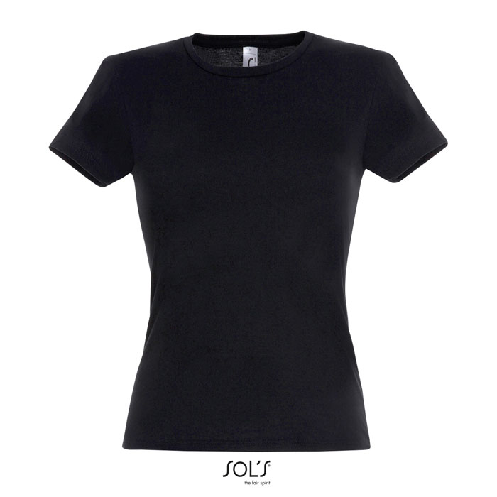 MISS WOMEN T-SHIRT 150g deep black item picture front