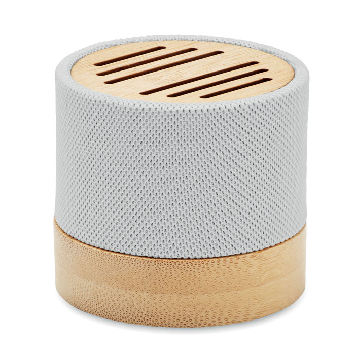 Speaker wireless Bamboo RPET Bianco item picture front