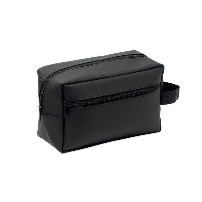 Beauty case in 600D RPET Nero item picture side