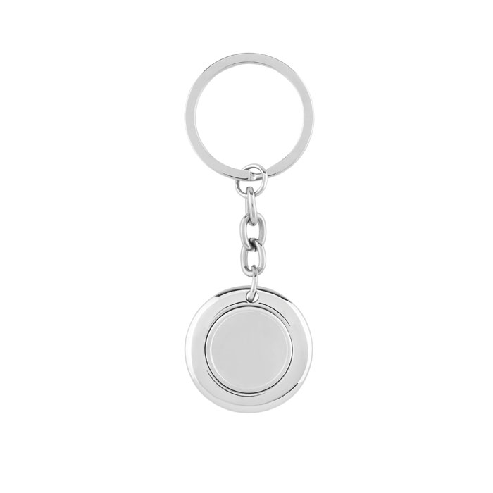 Key ring with token Argento Lucido item picture back