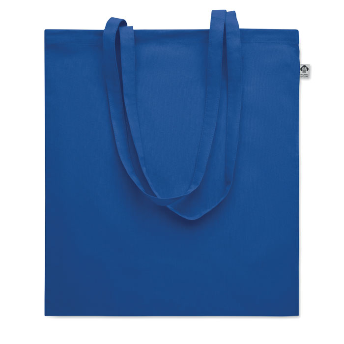 Shopper in cotone biologico Blu Royal item picture front