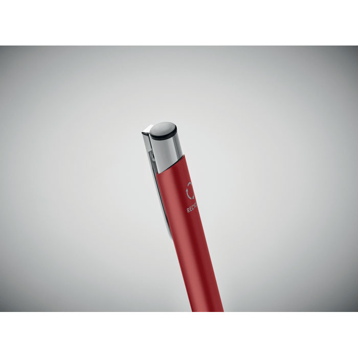 Recycled aluminium ball pen Rosso item detail picture