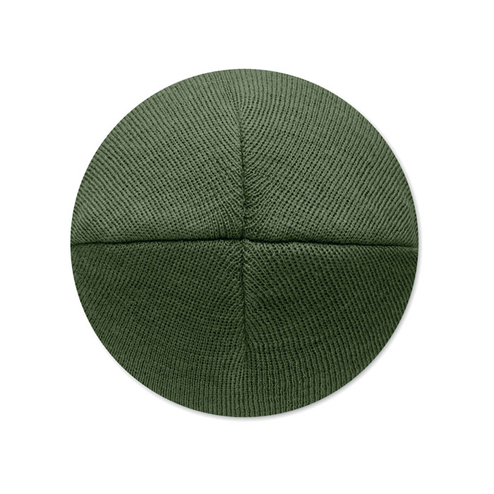 Berretto in poliestere RPET Verde Scuro item picture back