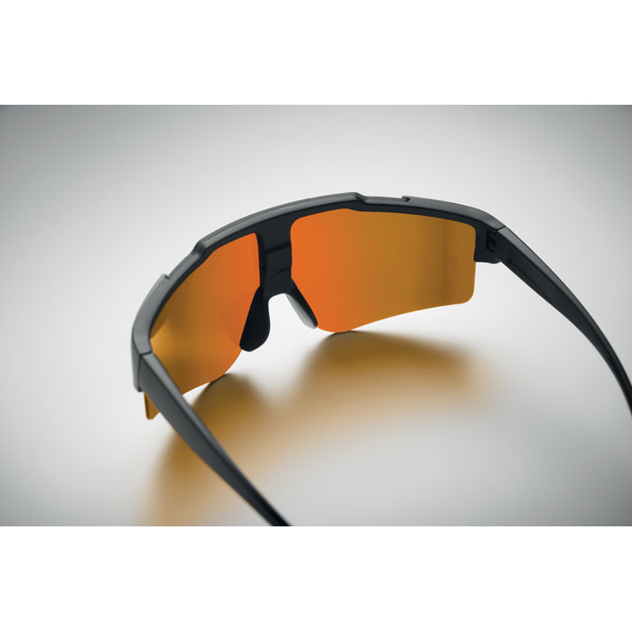 Mirrored sports sunglasses Arancio item picture open