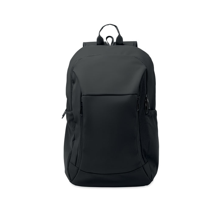 15" soft PU laptop backpack Nero item picture 1