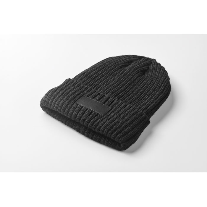 3M knitted beanie with cuff Nero item detail picture