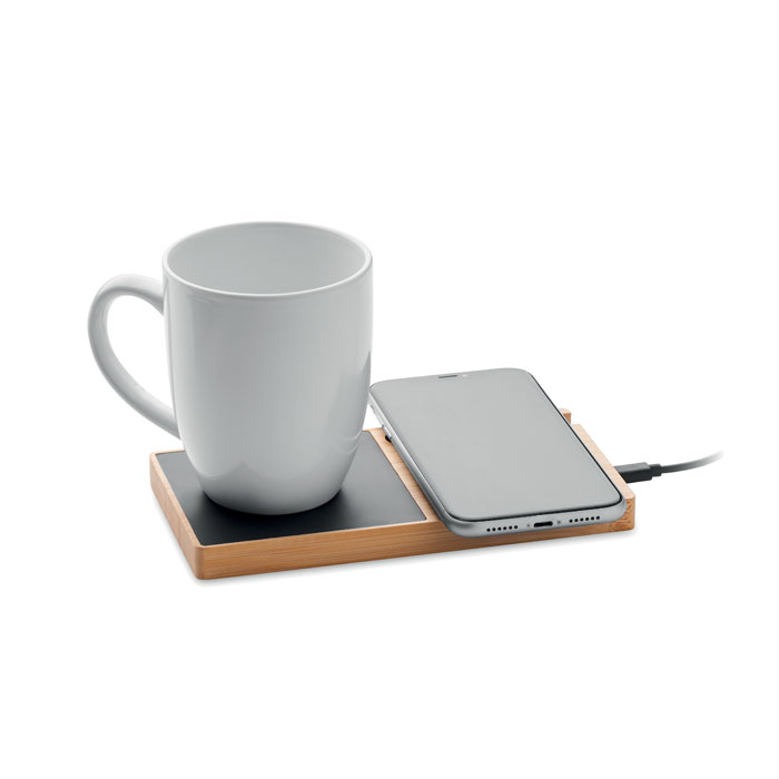 1Wireless charger mug warmer Legno item picture back