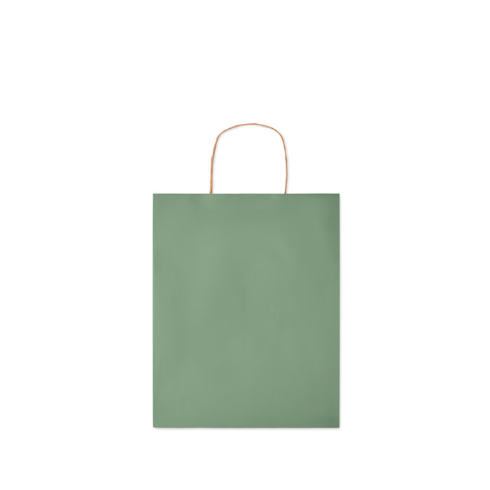 Medium Gift paper bag  90 gr/m² Verde item picture back
