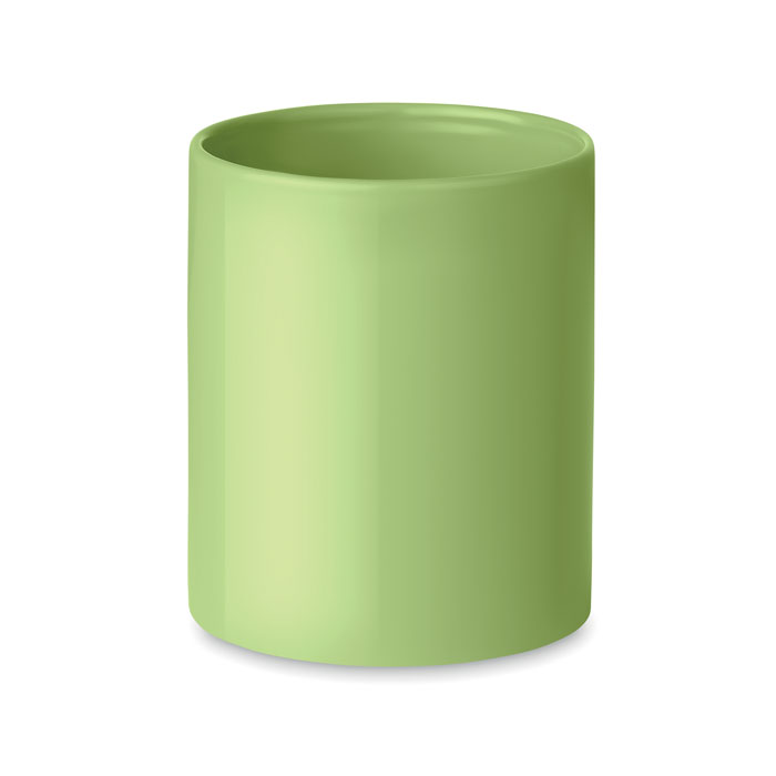 Coloured ceramic mug 300ml green item picture back