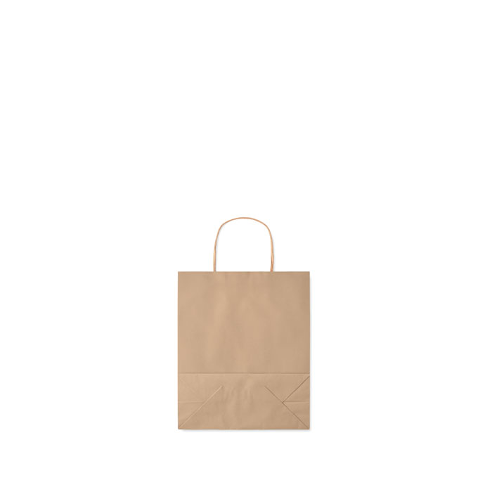 Small Gift paper bag 90 gr/m² Beige item picture open