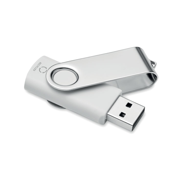 Recycled ABS USB 16G Bianco item picture side