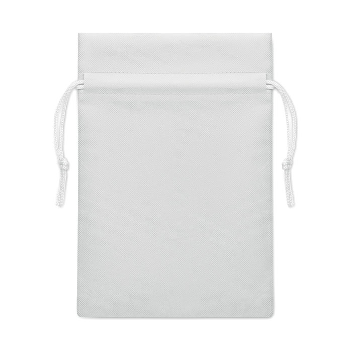 Small gift bag in RPET Bianco item picture side