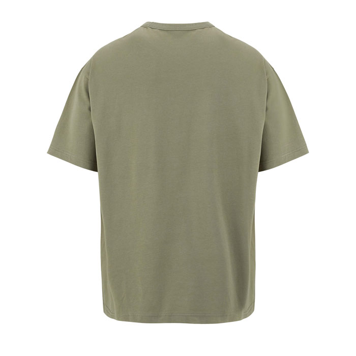 BOXY MEN T-SHIRT OVERSIZE Kaki item picture back