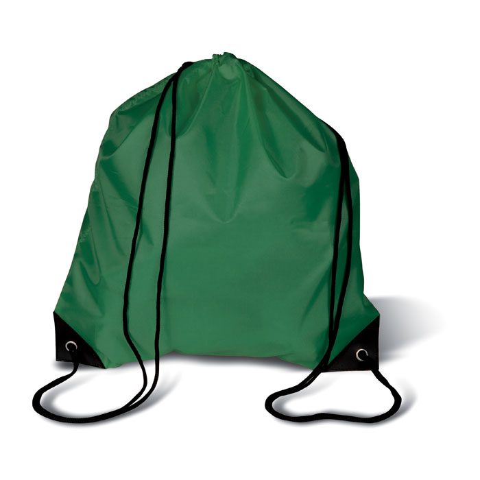 190T Polyester drawstring bag Verde item picture front