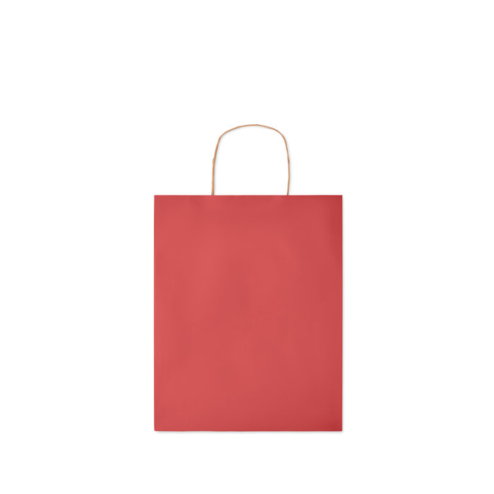 Medium Gift paper bag  90 gr/m² Rosso item picture back