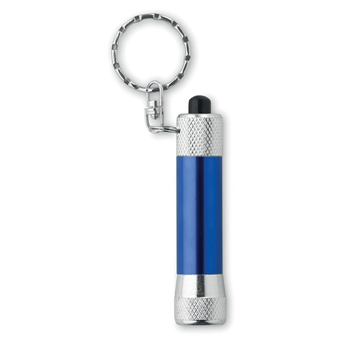 Aluminium torch with key ring Blu item picture front