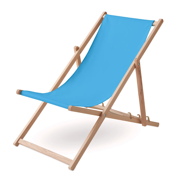Sedia da spiaggia in legno turquoise item picture front
