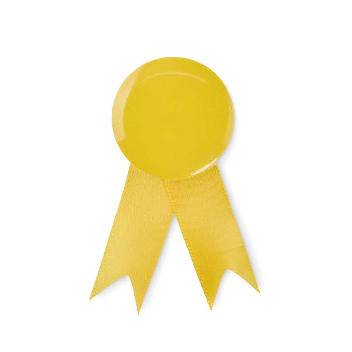 Ribbon style badge pin Giallo item picture front