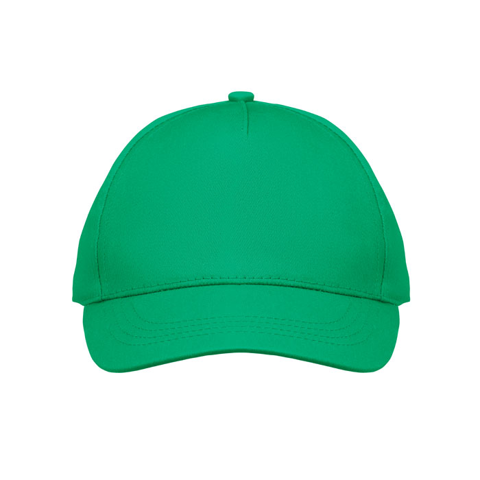 5 panel kids baseball cap Verde item picture side
