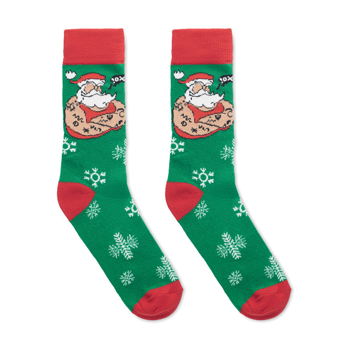 Pair of Christmas socks M Verde item picture side