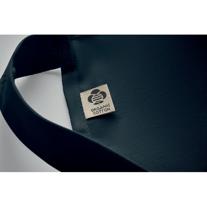 Organic cotton apron 240 gr/m² Blu item picture open