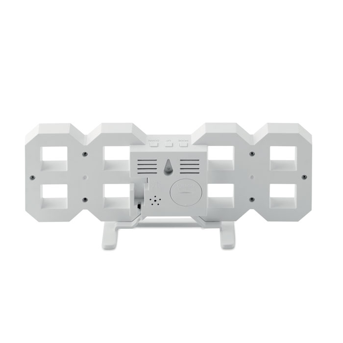 Sveglia a LED con adattatore white item picture side