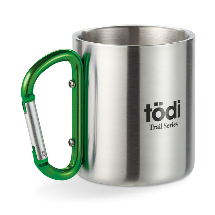 Metal mug & carabiner handle Verde item picture printed