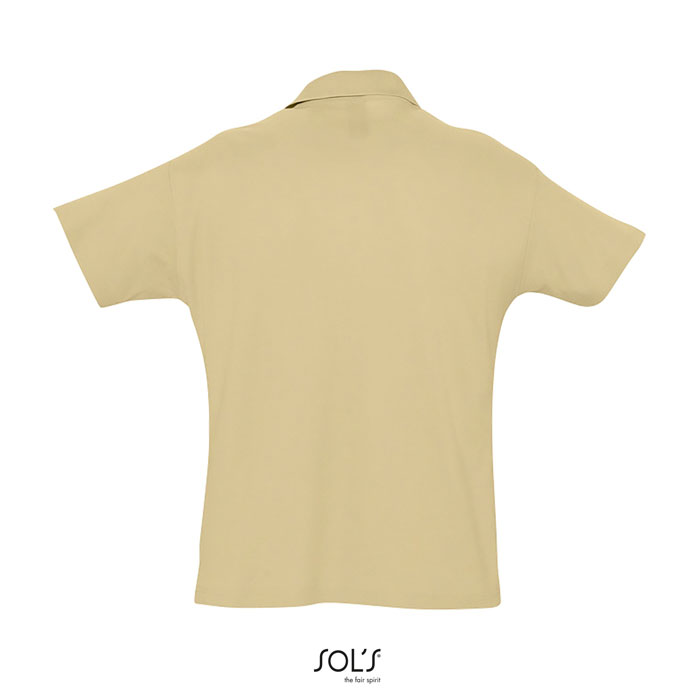 SUMMER II MEN Polo 170g Sand item picture back