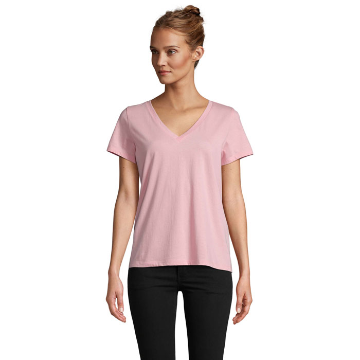 REGENT V T-SHIRT WOMEN Rosa Caramella item picture front