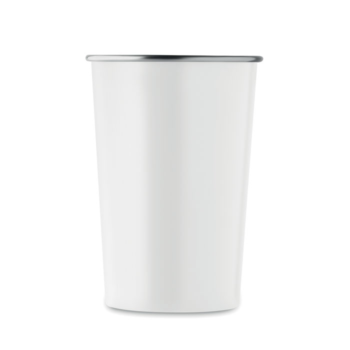 Recycled stainless steel cup Bianco item picture side