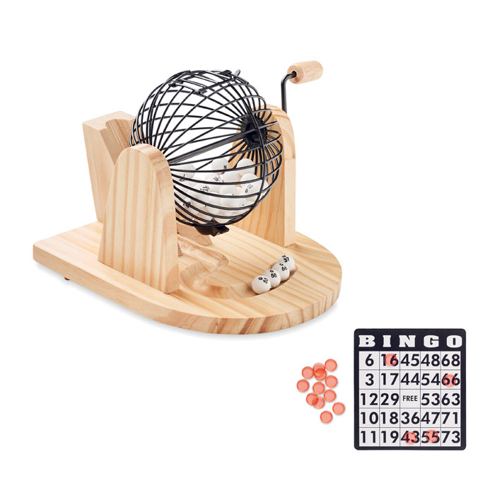 Set gioco del Bingo wood item picture front