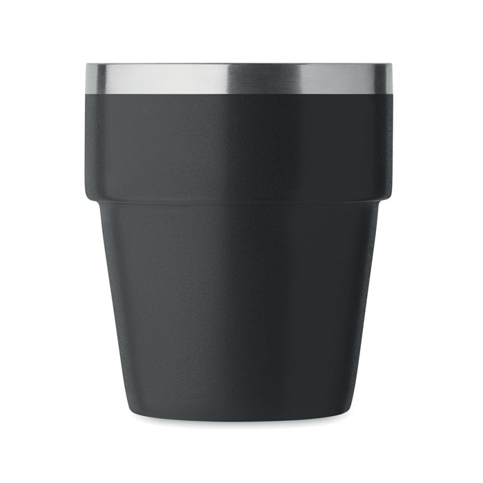 Bicchiere doppio strato 250 ml Nero item picture open