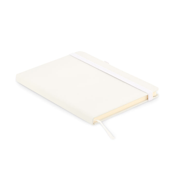 Recycled Leather A5 notebook Bianco item picture front