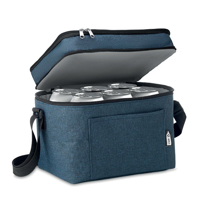 RPET cooler bag Blu item picture open