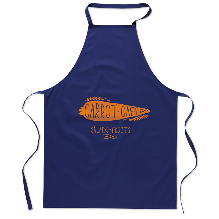 Kitchen apron in cotton Blu item picture printed