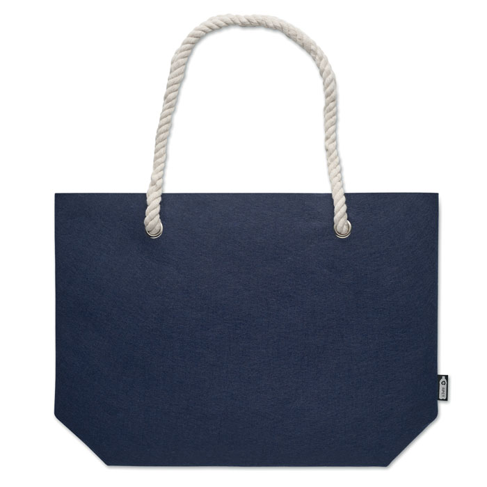 Borsa da spiaggia in feltro RPET Blu item picture open