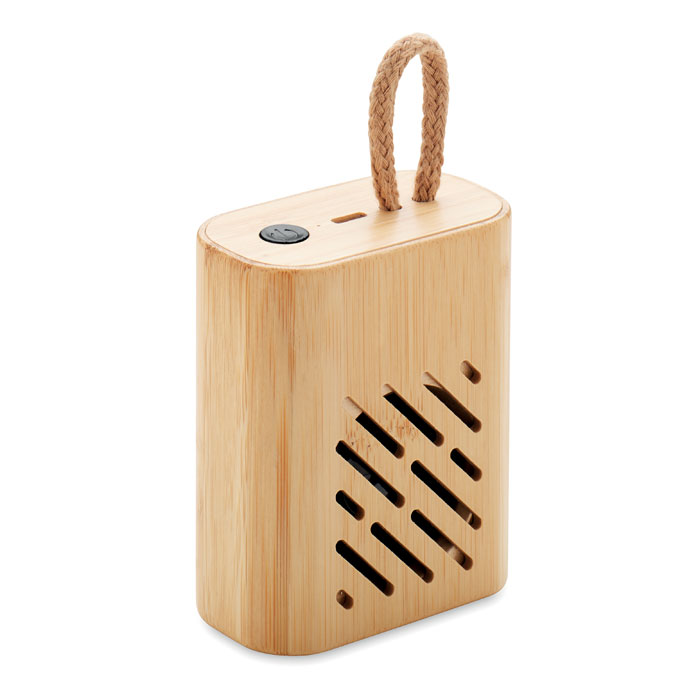 Speaker wireless Bamboo da 3W wood item picture front